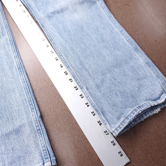 Abercrombie & Fitch Jeans Women 25/0s Light Wash Carpenter Button Fly Casual Y2K - Picture 7 of 11